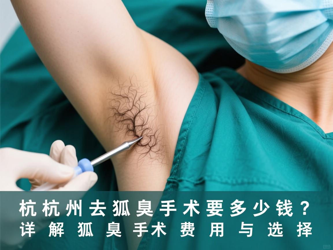 杭州去狐臭手术要多少钱？详解狐臭手术费用与选择