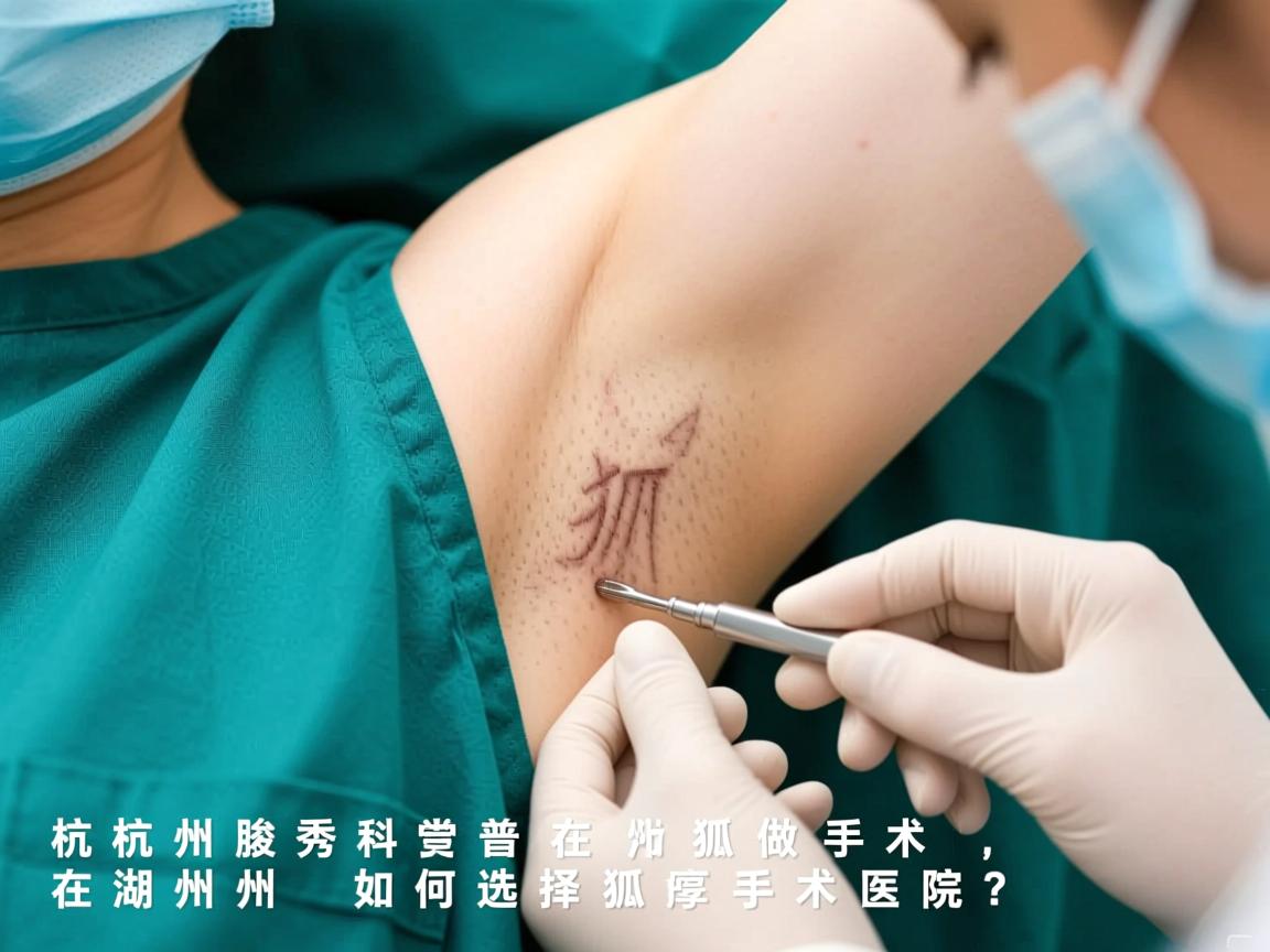 杭州腋秀科普，在湖州做狐臭手术，在湖州如何选择狐臭手术医院？