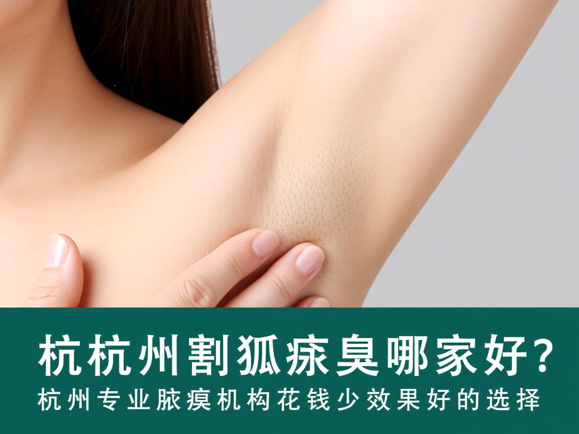 杭州割狐臭哪家好？杭州专业腋臭机构花钱少效果好的选择