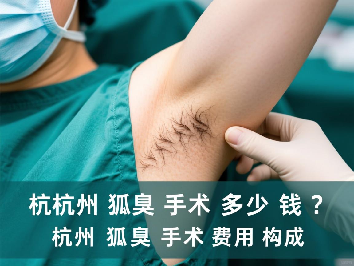 杭州狐臭手术多少钱？详解杭州狐臭手术费用构成