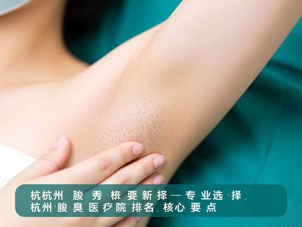 杭州腋秀解析，专业选择杭州腋臭医院排名的核心要点