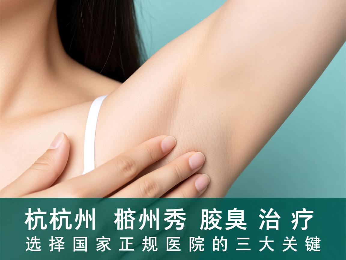 杭州腋秀解析，杭州腋臭治疗，选择国家正规医院的三大关键