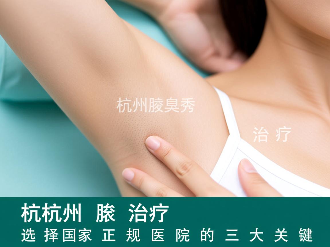 杭州腋秀解析，杭州腋臭治疗，选择国家正规医院的三大关键