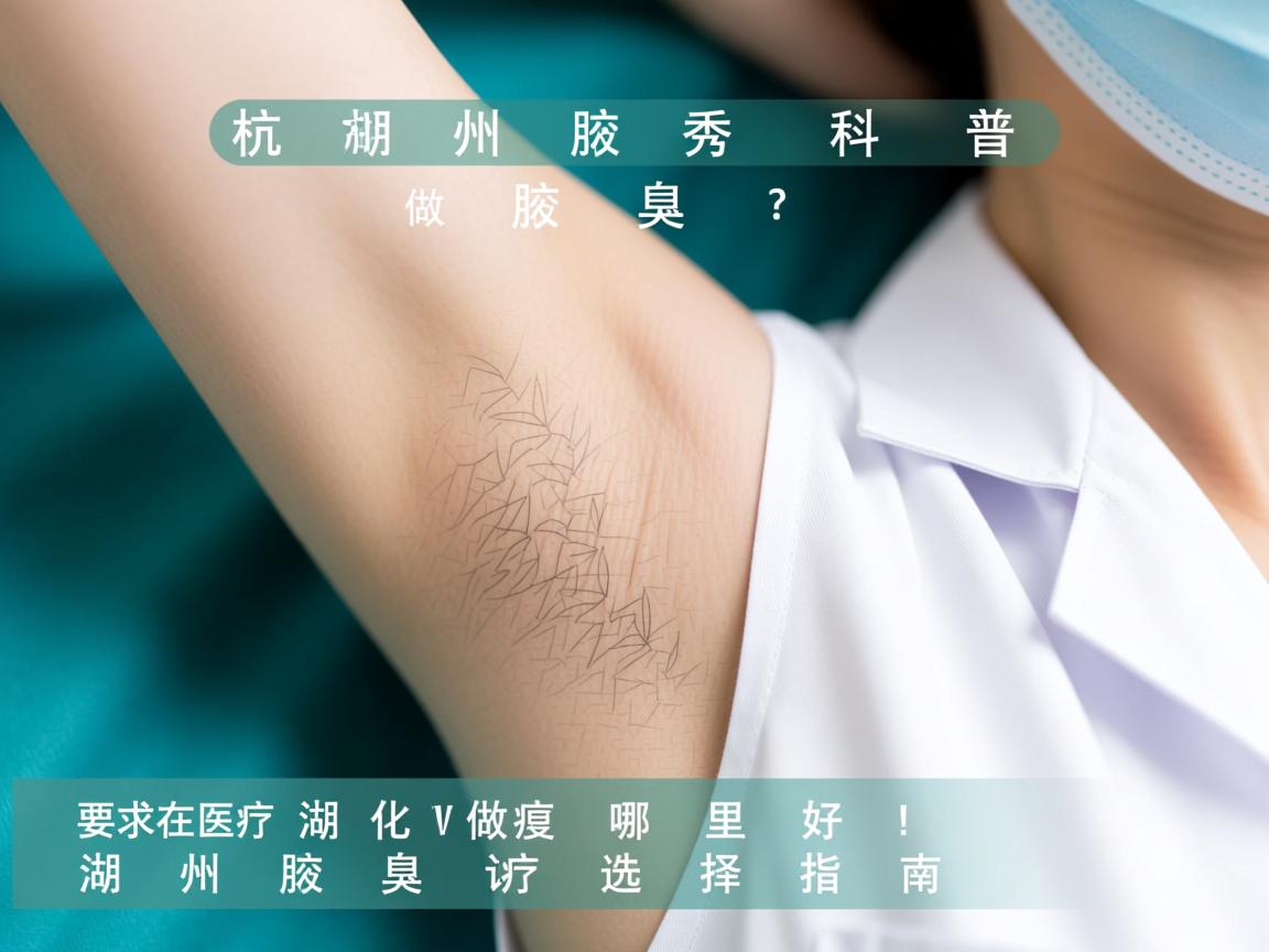 杭州腋秀科普，在湖州做腋臭哪里好？湖州腋臭诊疗选择指南