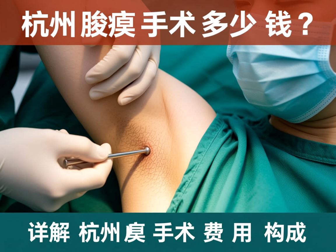 杭州腋臭手术多少钱？详解杭州腋臭手术费用构成