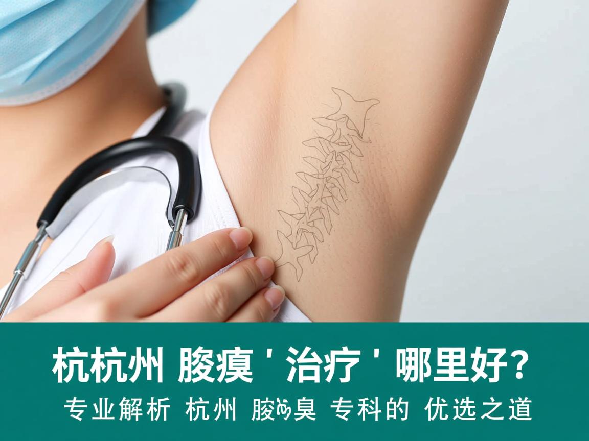 杭州腋臭治疗哪里好？专业解析杭州腋臭专科的优选之道