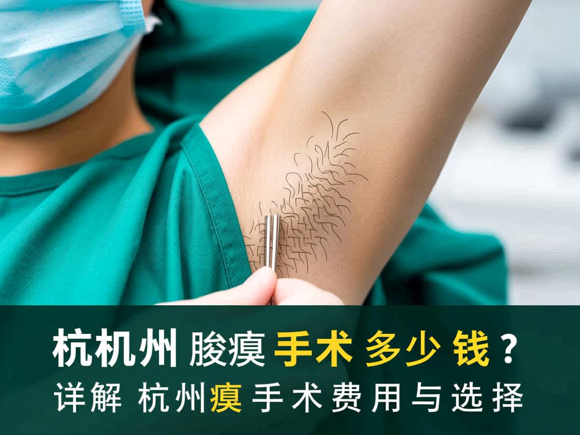 杭州腋臭手术多少钱？详解杭州腋臭手术费用与选择