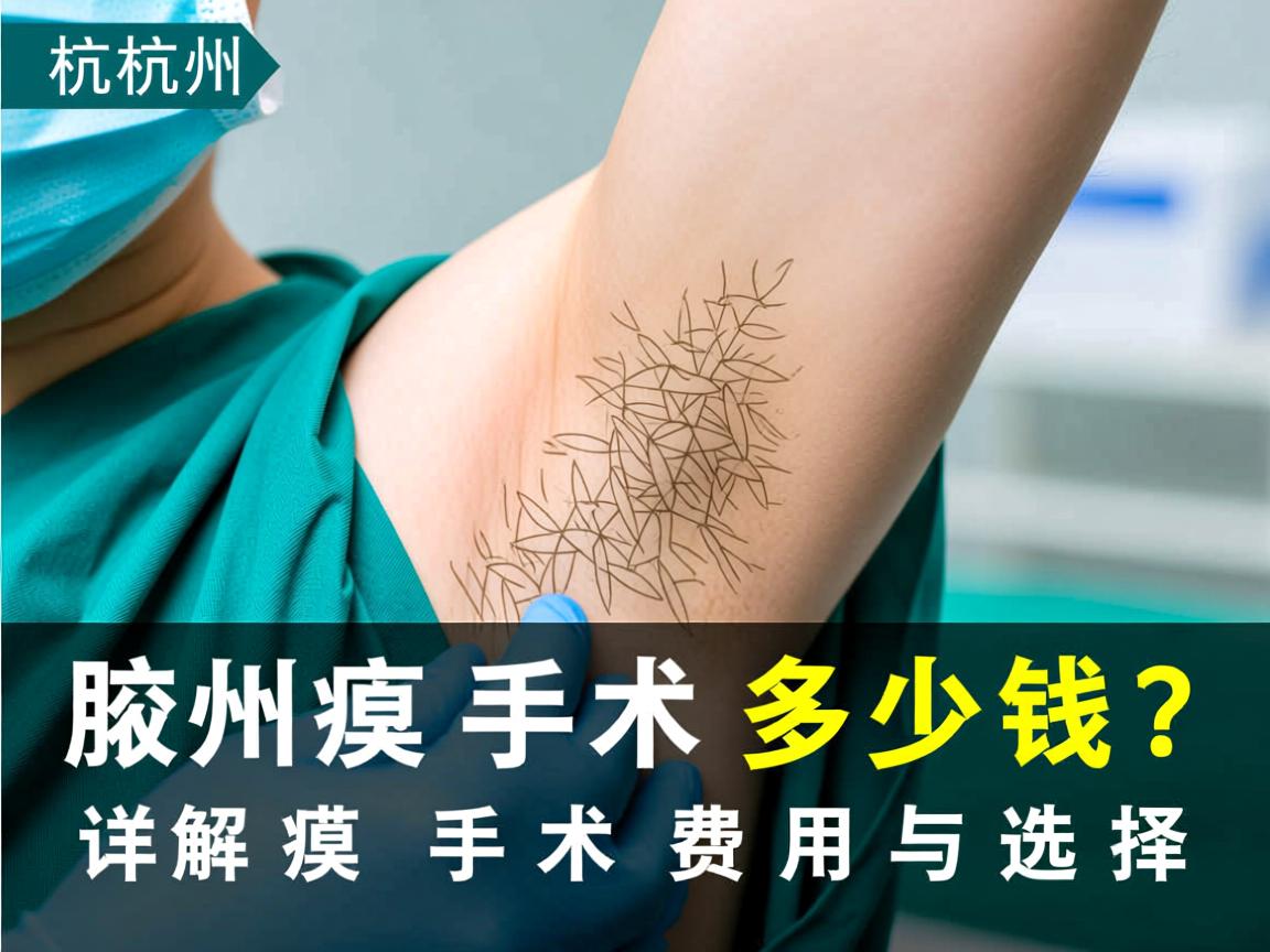 杭州腋臭手术多少钱？详解杭州腋臭手术费用与选择
