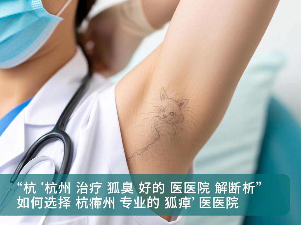 杭州治疗狐臭好的医院解析，如何选择杭州专业的狐臭医院