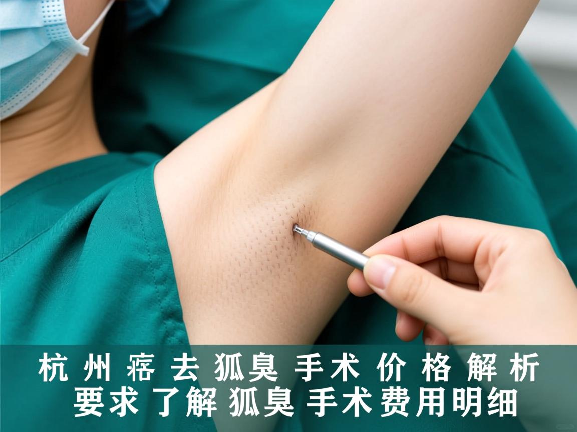 杭州去狐臭手术价格解析，了解狐臭手术费用明细
