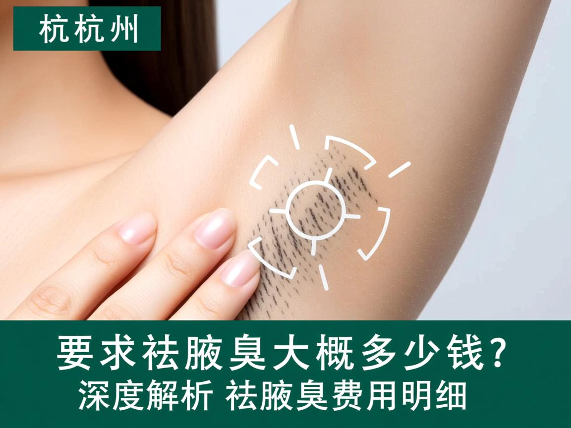 杭州祛腋臭大概多少钱？深度解析祛腋臭费用明细
