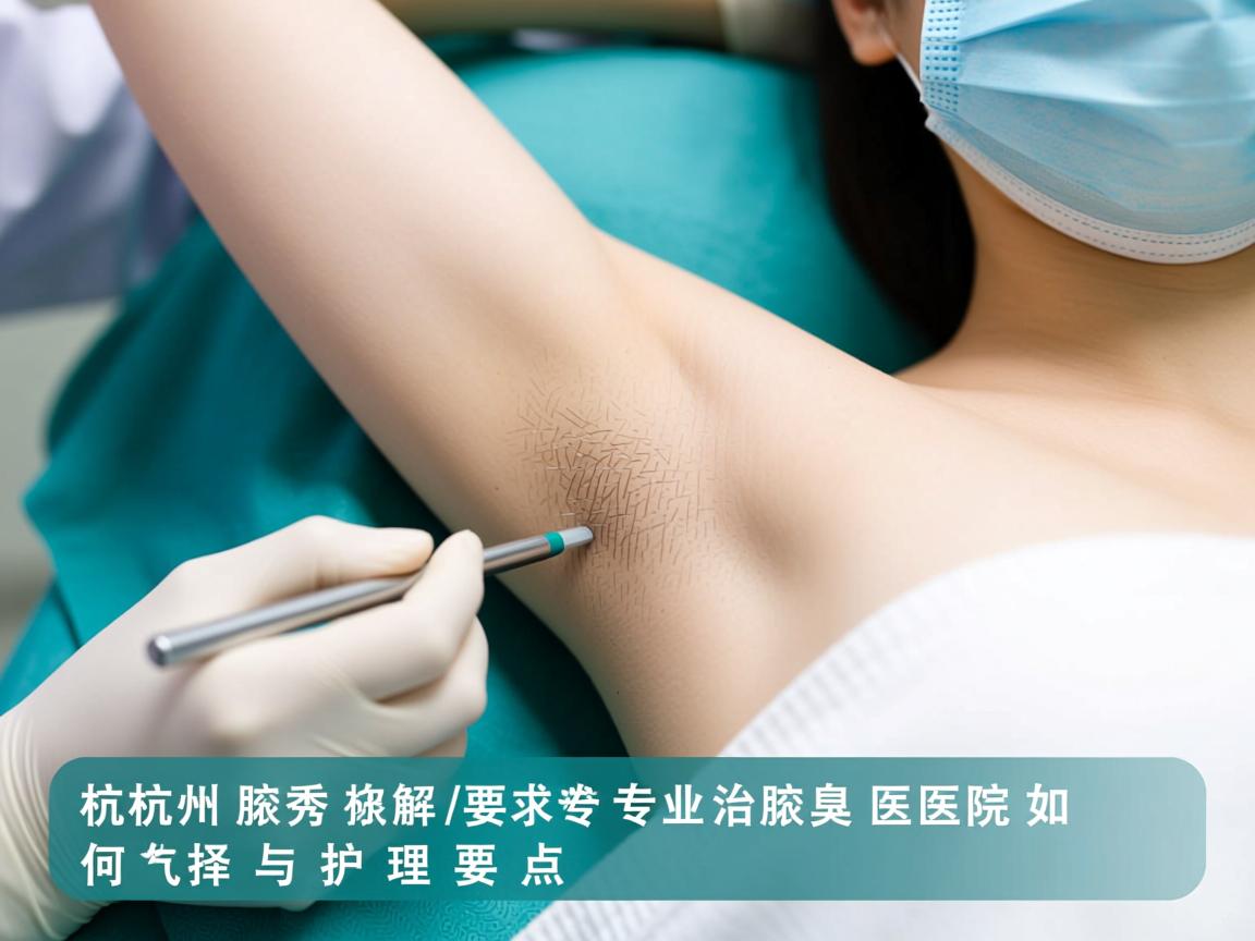 杭州腋秀解析，杭州专业治腋臭医院如何选择与护理要点