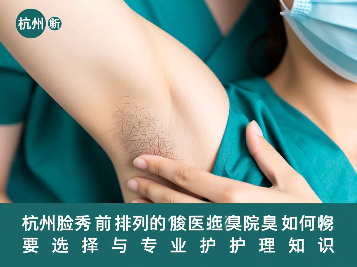 杭州腋秀解析，杭州排名前列的腋臭医院如何选择与专业护理知识