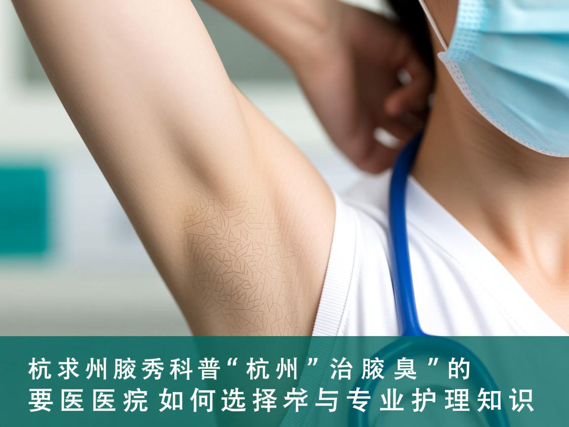 杭州腋秀科普，杭州治腋臭的医院如何选择与专业护理知识