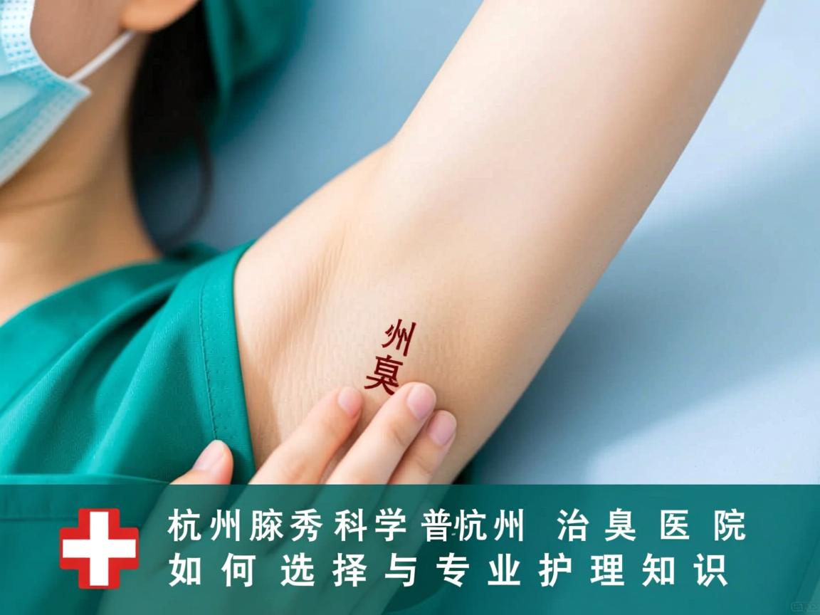 杭州腋秀科普，杭州治腋臭的医院如何选择与专业护理知识