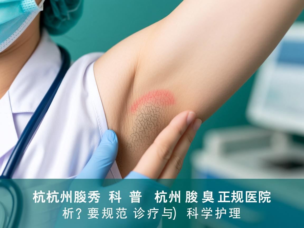 杭州腋秀科普，解析杭州腋臭正规医院的规范诊疗与科学护理