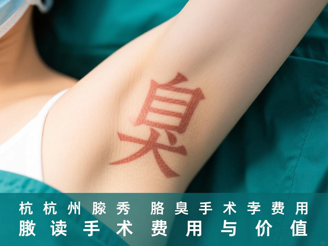 杭州腋秀腋臭手术费用解析，专业解读腋臭手术费用与价值