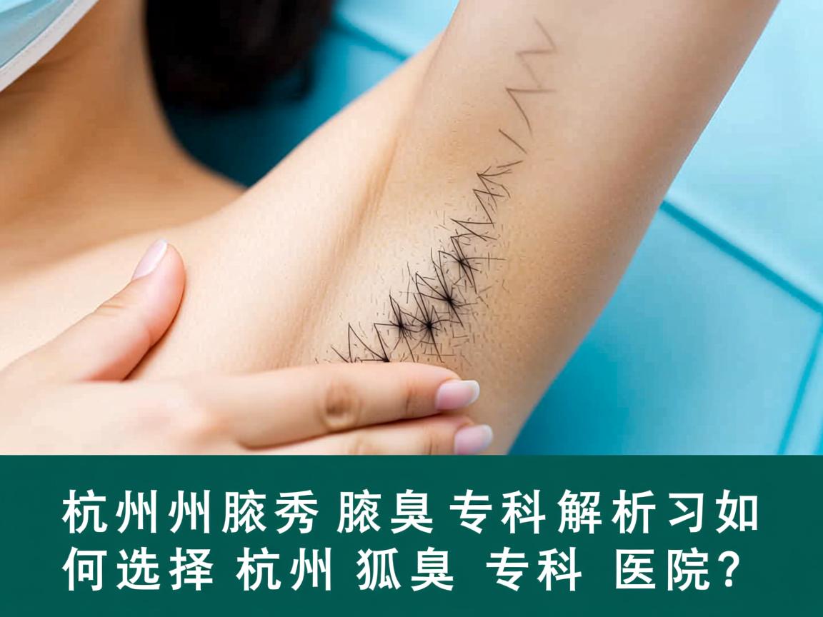 杭州腋秀腋臭专科解析，如何选择杭州狐臭专科医院？