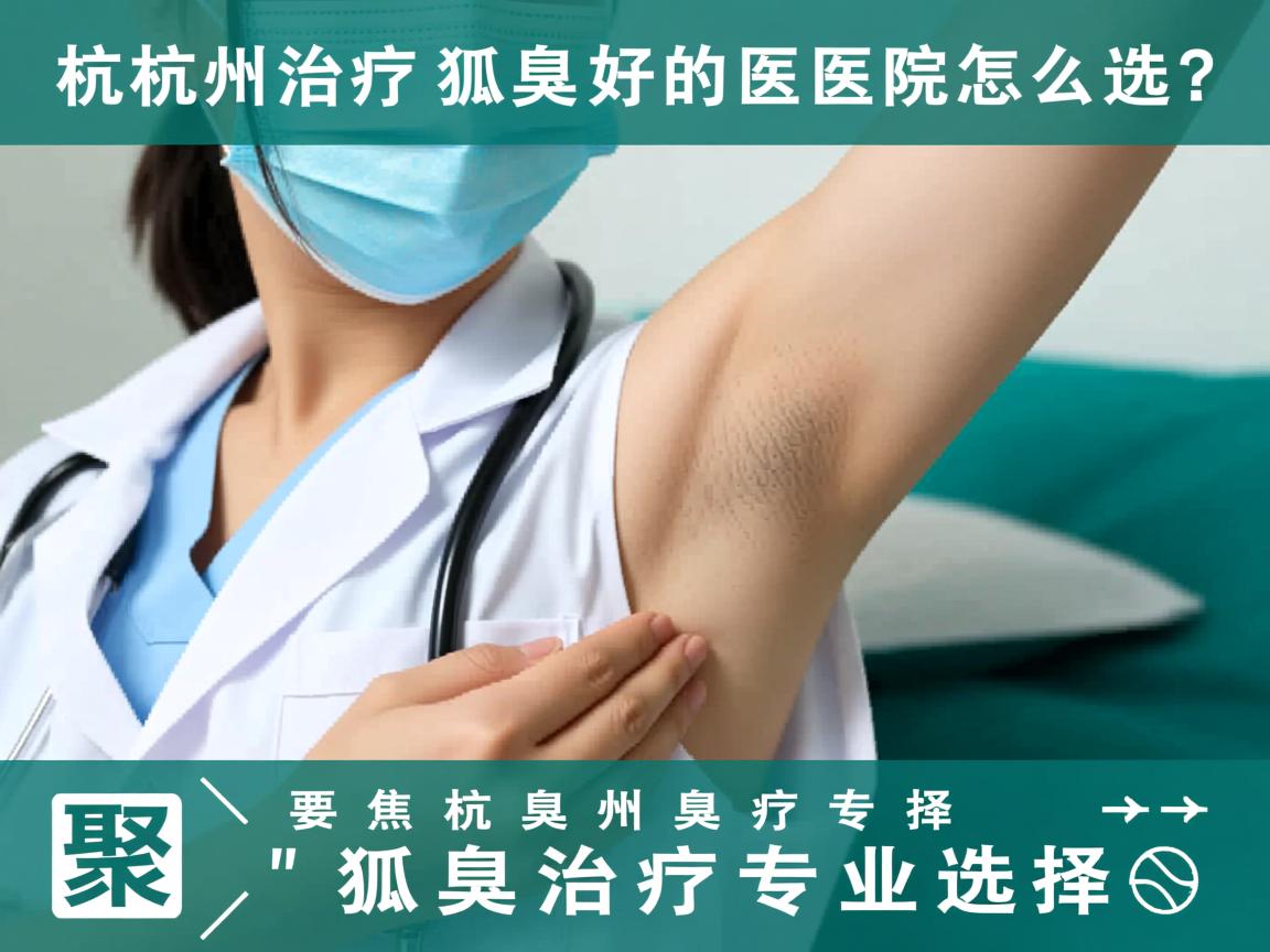 杭州治疗狐臭好的医院怎么选？聚焦杭州狐臭治疗专业选择