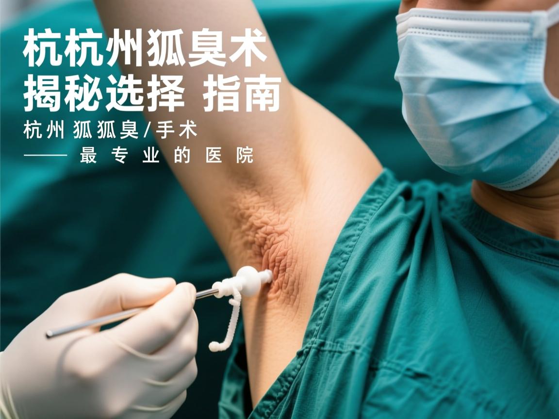 杭州狐臭手术选择指南，揭秘杭州狐臭手术最专业的医院