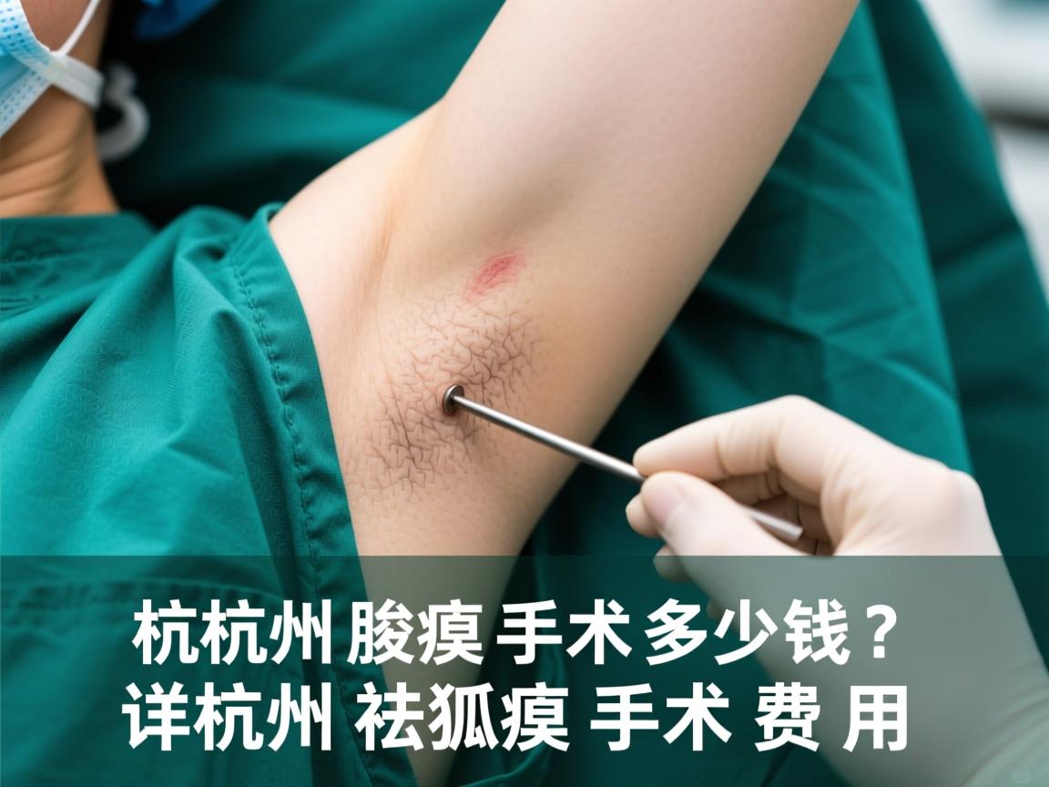 杭州腋臭手术多少钱？详解杭州祛狐臭手术费用