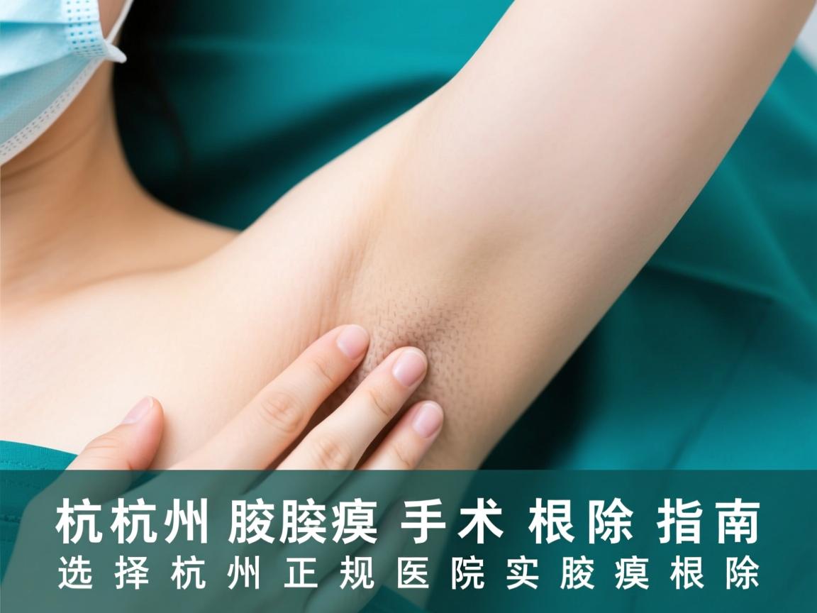 杭州腋臭手术根除指南，选择杭州正规医院实现腋臭根除
