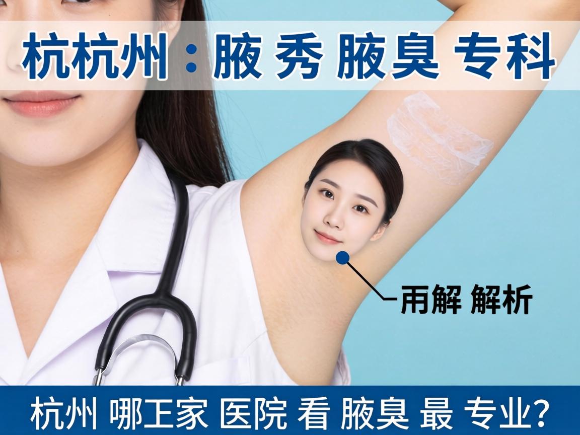 杭州腋秀腋臭专科解析，杭州哪家医院看腋臭最专业？