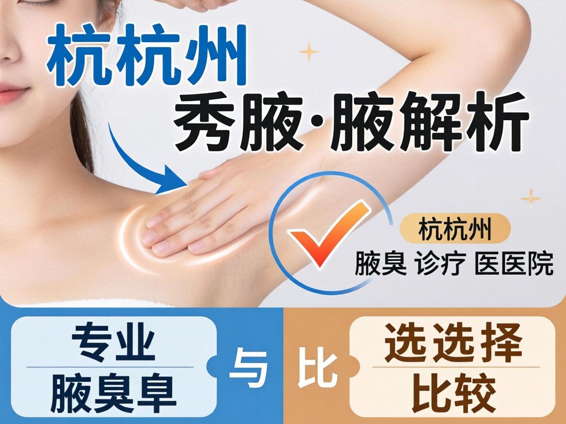 杭州腋秀解析，杭州专业腋臭诊疗医院的选择与比较
