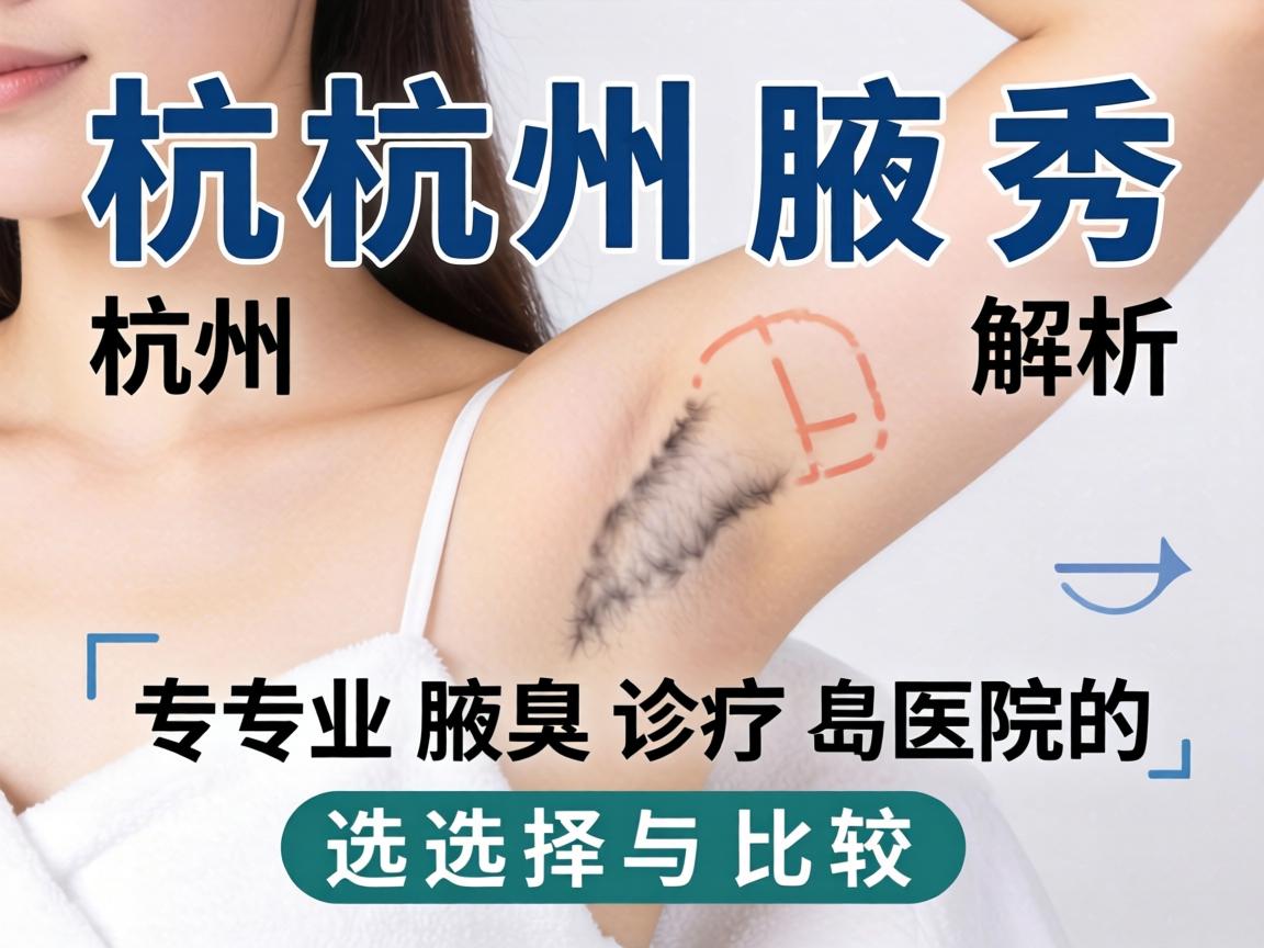 杭州腋秀解析，杭州专业腋臭诊疗医院的选择与比较