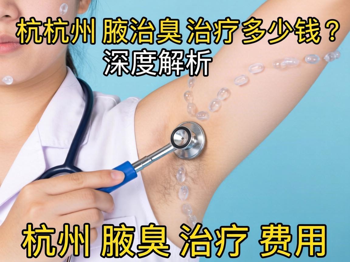 杭州腋臭治疗多少钱？深度解析杭州腋臭治疗费用