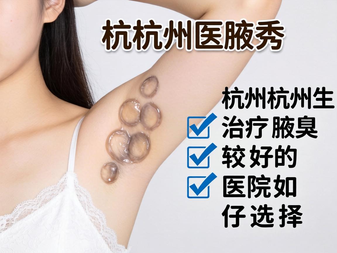 杭州腋秀解读，杭州治疗腋臭较好的医院如何选择