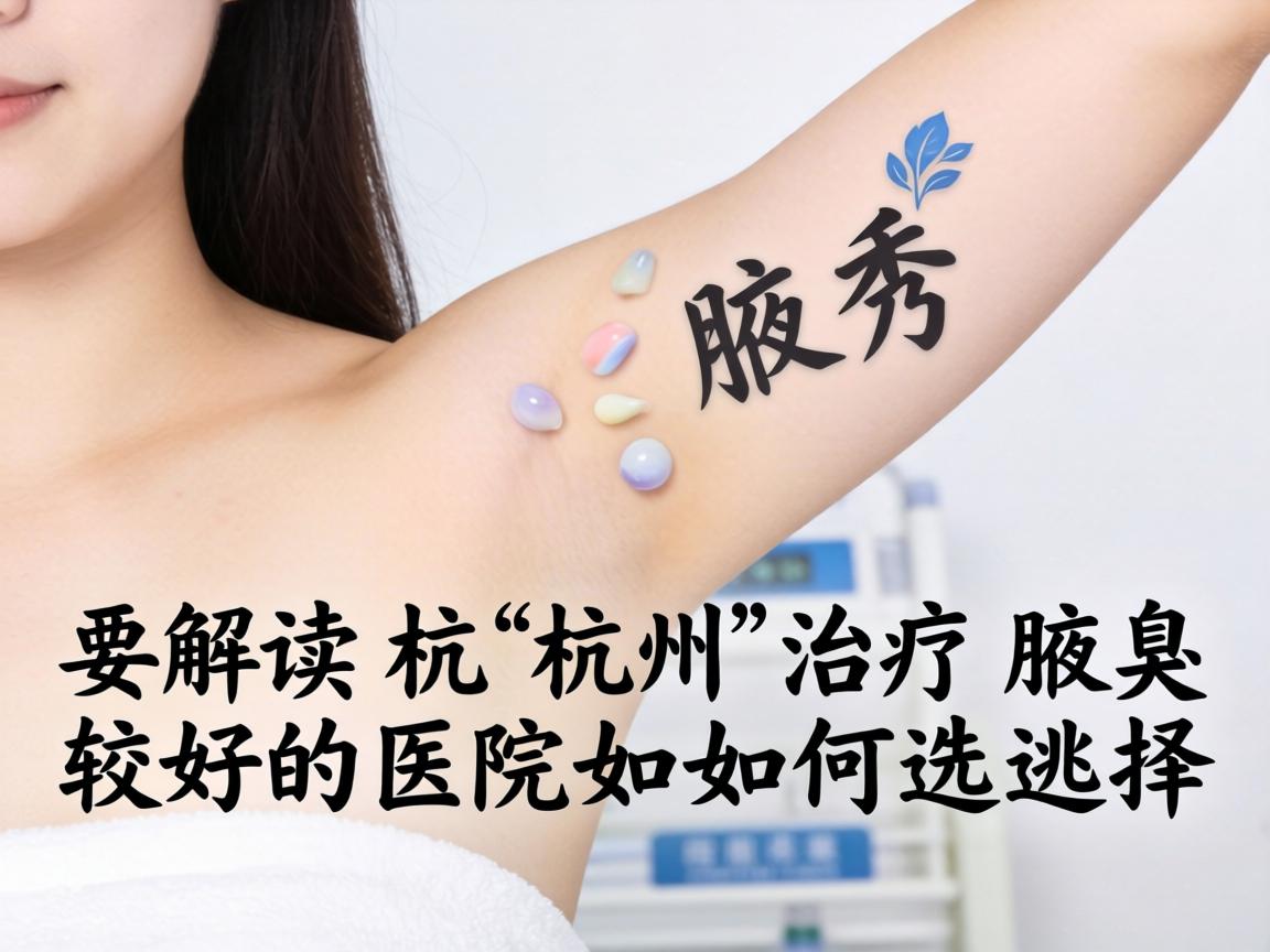 杭州腋秀解读，杭州治疗腋臭较好的医院如何选择