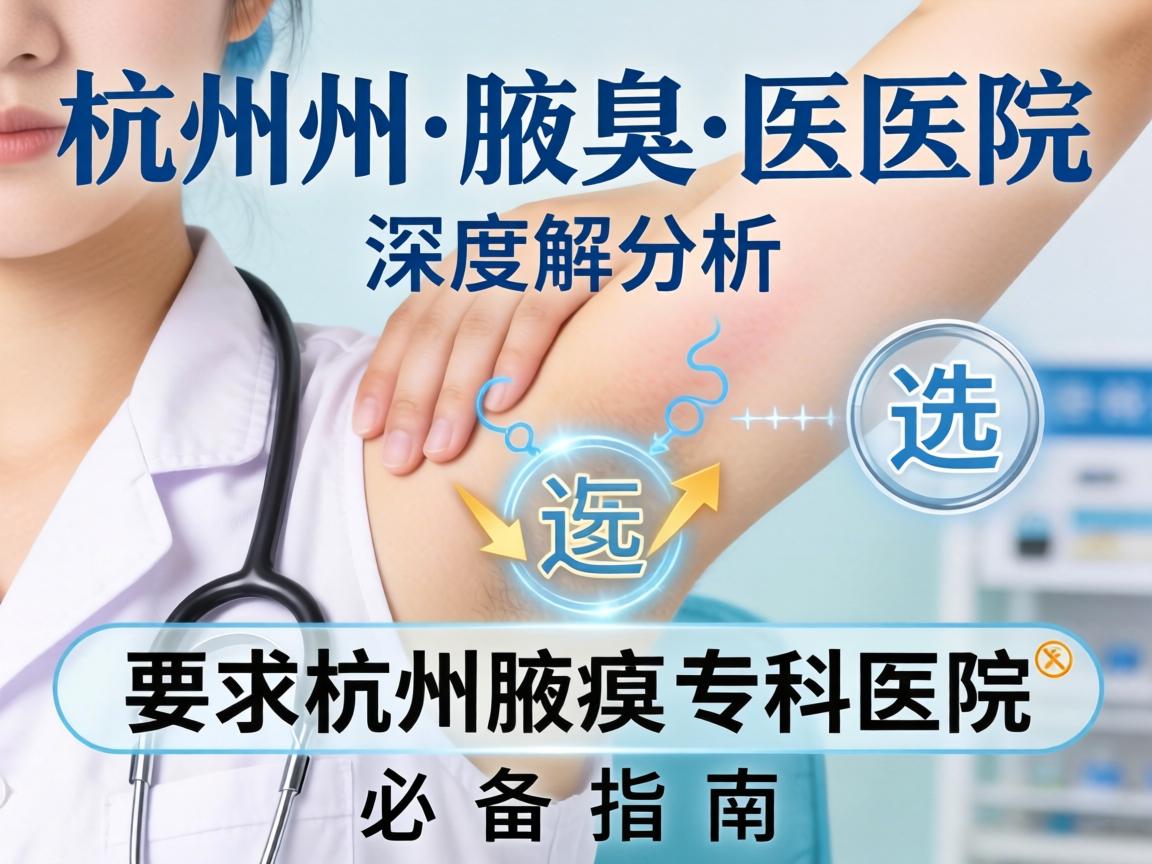 杭州腋臭医院深度解析，选择杭州腋臭专科医院的必备指南