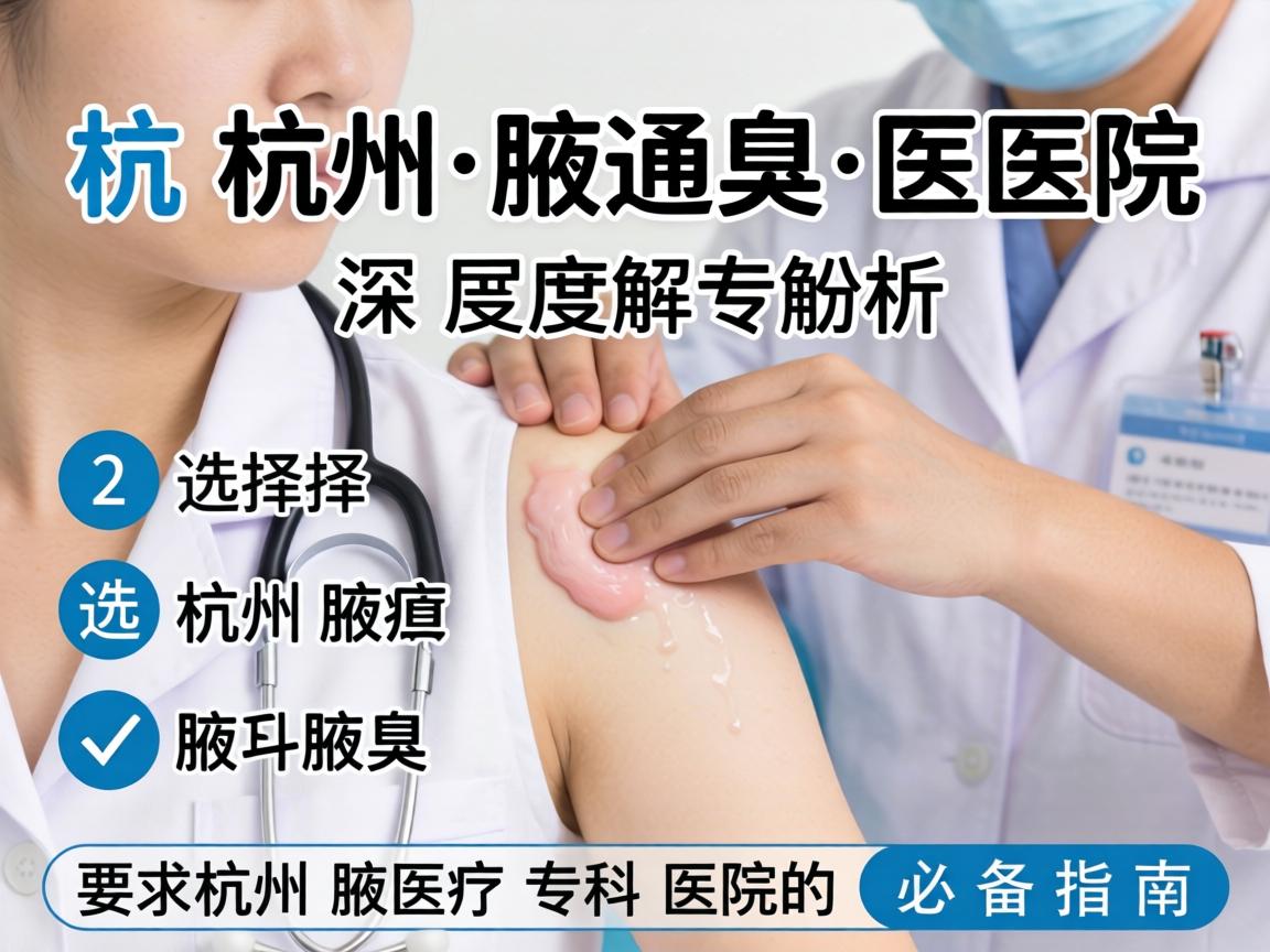 杭州腋臭医院深度解析，选择杭州腋臭专科医院的必备指南