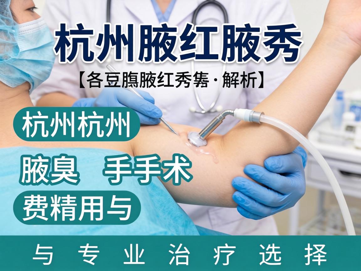 杭州腋秀解析，杭州腋臭手术费用与专业治疗选择