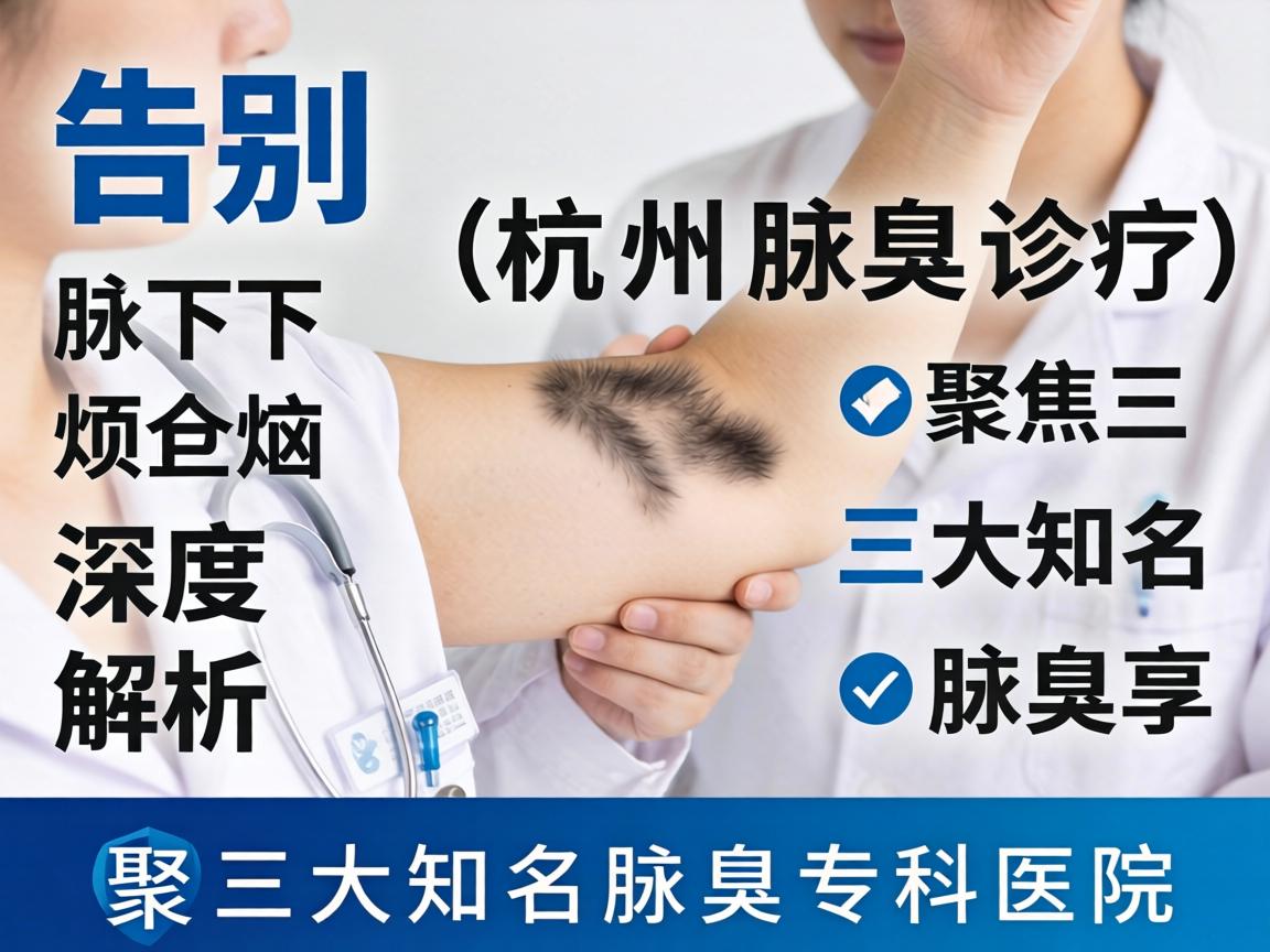 告别腋下烦恼，深度解析杭州腋臭诊疗，聚焦三大知名腋臭专科医院