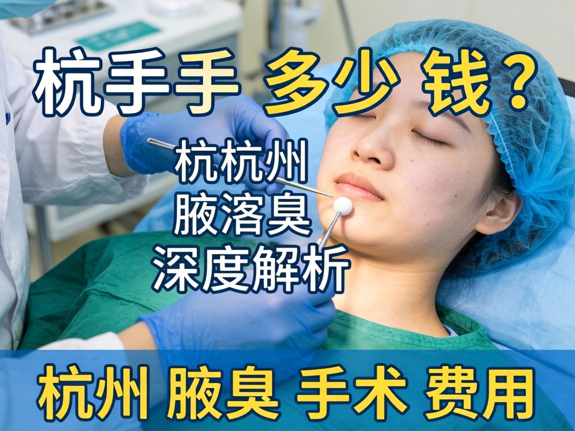 杭州腋臭手术多少钱？深度解析杭州腋臭手术费用