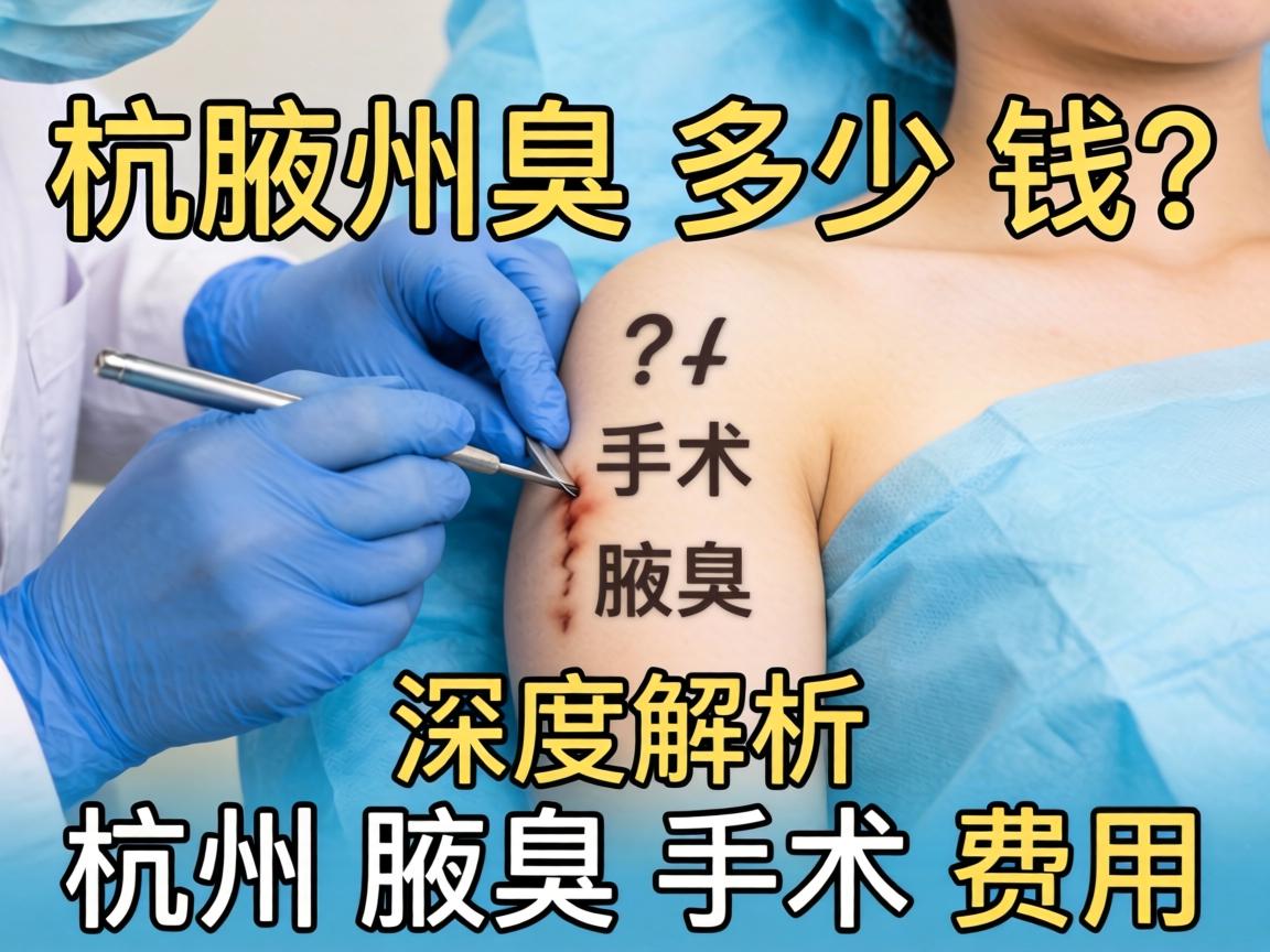 杭州腋臭手术多少钱？深度解析杭州腋臭手术费用
