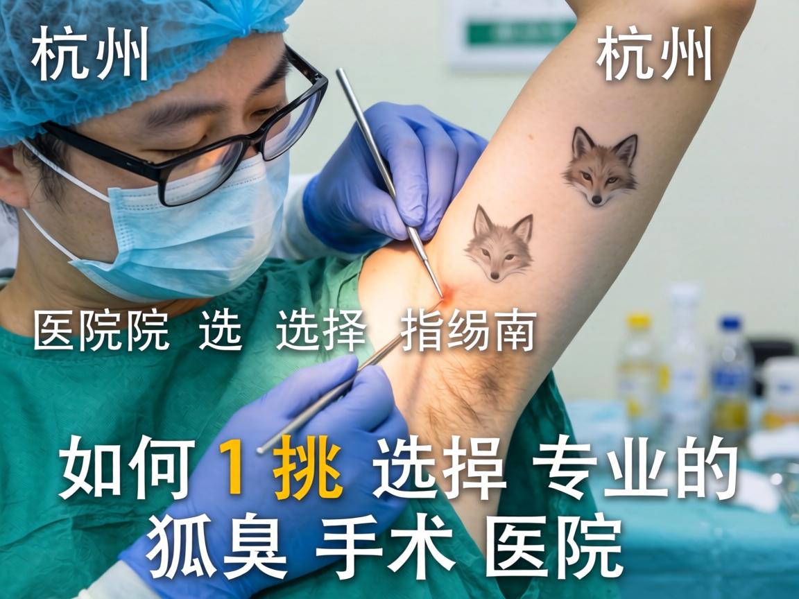 杭州狐臭手术医院选择指南，如何挑选专业的狐臭手术医院