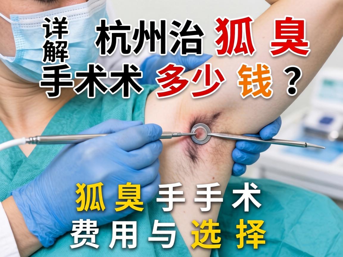 杭州治狐臭手术多少钱？详解狐臭手术费用与选择