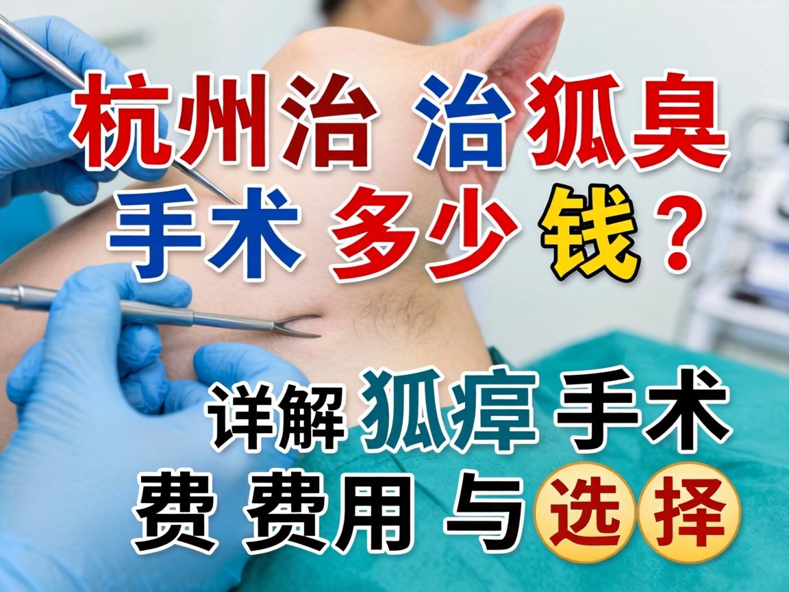 杭州治狐臭手术多少钱？详解狐臭手术费用与选择