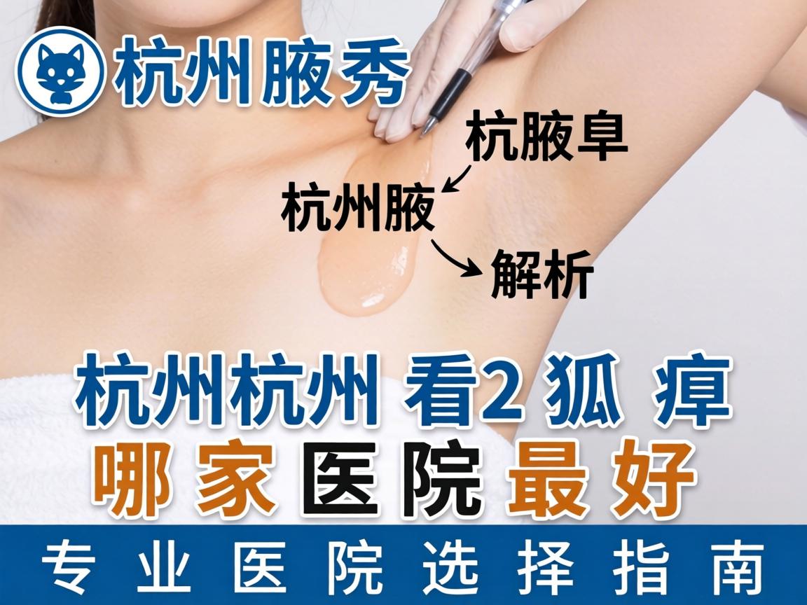 杭州腋秀解析，杭州看狐臭哪家医院最好，专业医院选择指南