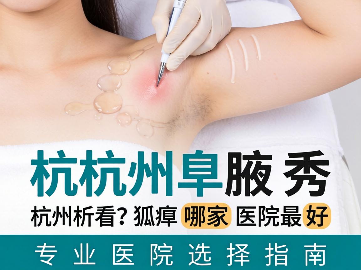 杭州腋秀解析，杭州看狐臭哪家医院最好，专业医院选择指南