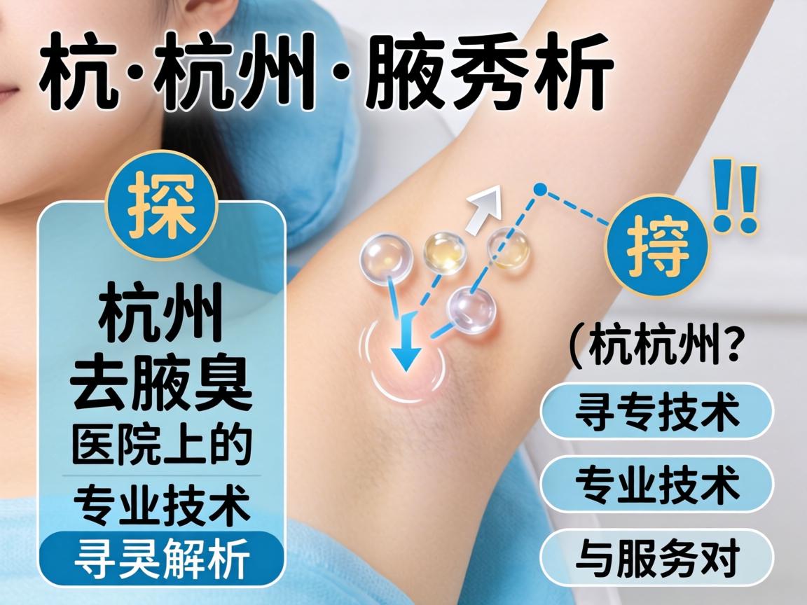 杭州腋秀解析，探寻杭州去腋臭医院的专业技术与服务对比