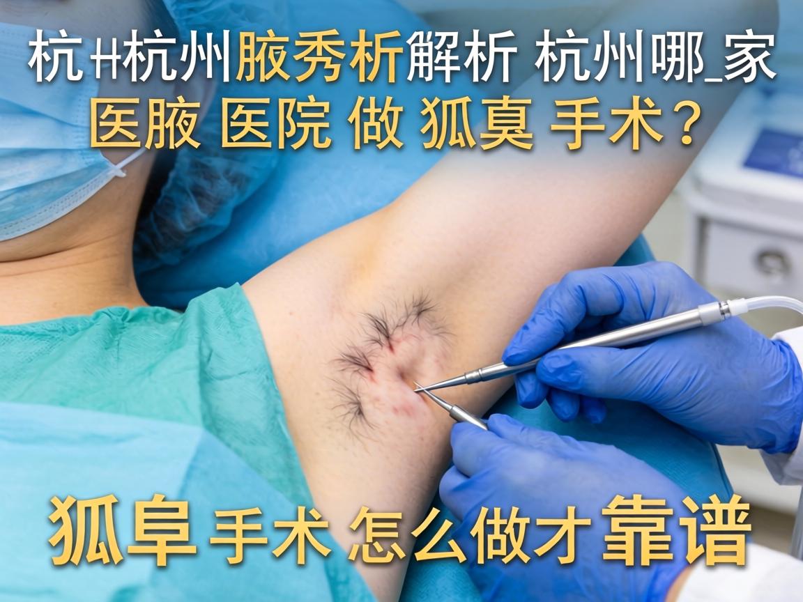 杭州腋秀解析，杭州哪家医院做狐臭手术？狐臭手术怎么做才靠谱？