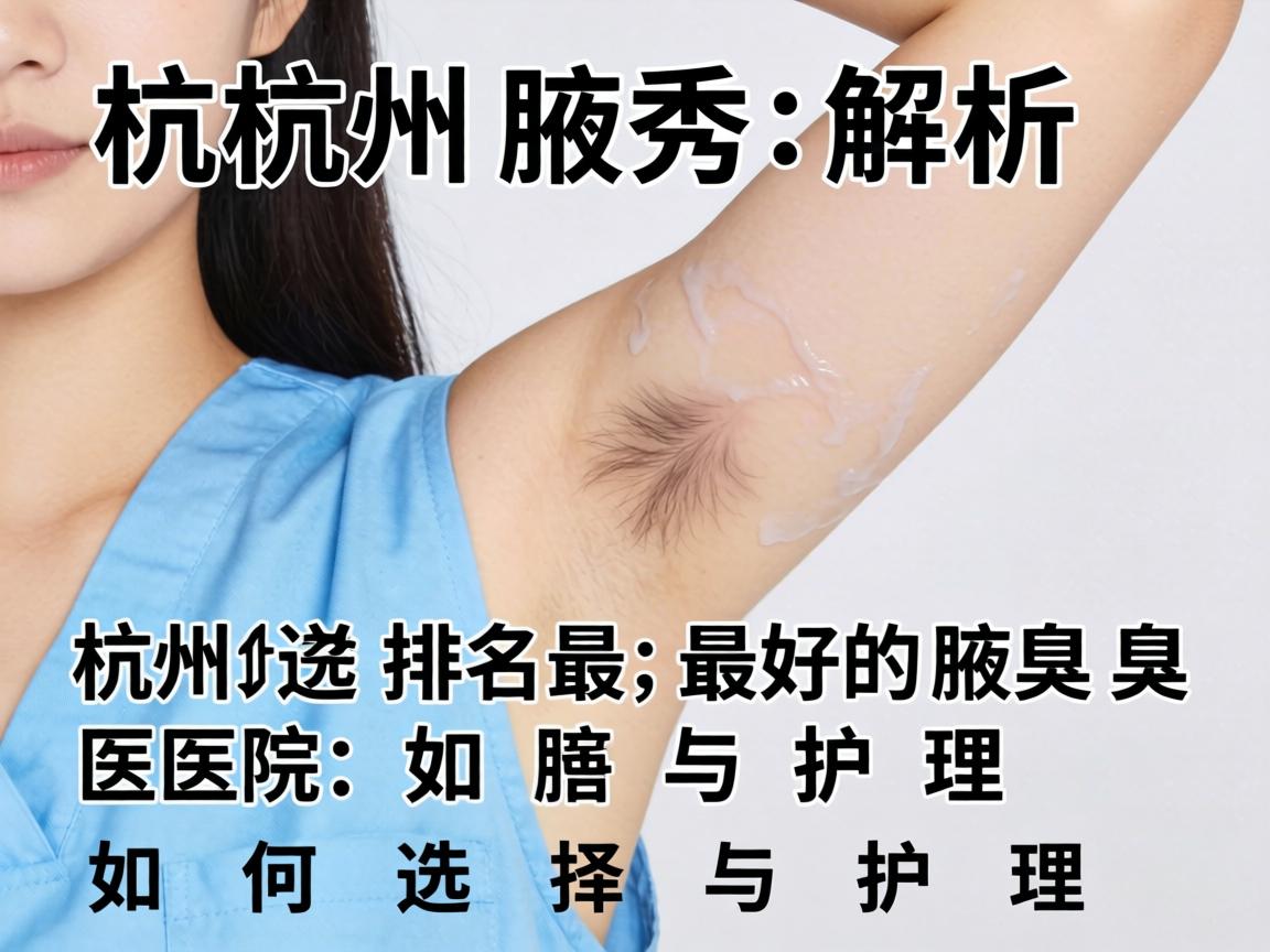 杭州腋秀解析，杭州排名最好的腋臭医院如何选择与护理
