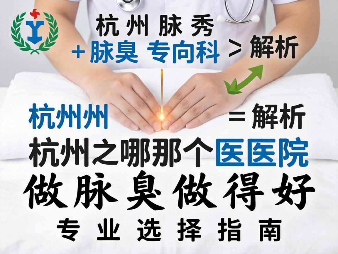 杭州腋秀腋臭专科解析，杭州哪个医院做腋臭做得好？专业选择指南