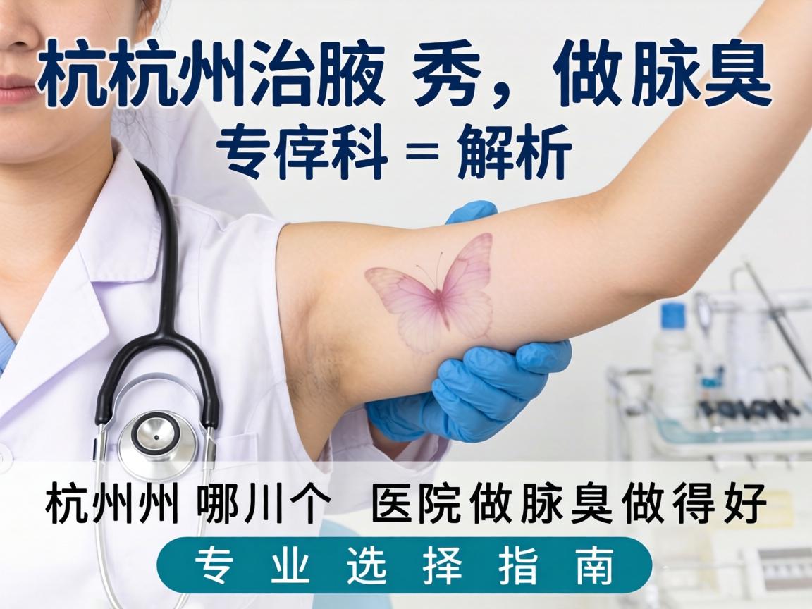 杭州腋秀腋臭专科解析，杭州哪个医院做腋臭做得好？专业选择指南