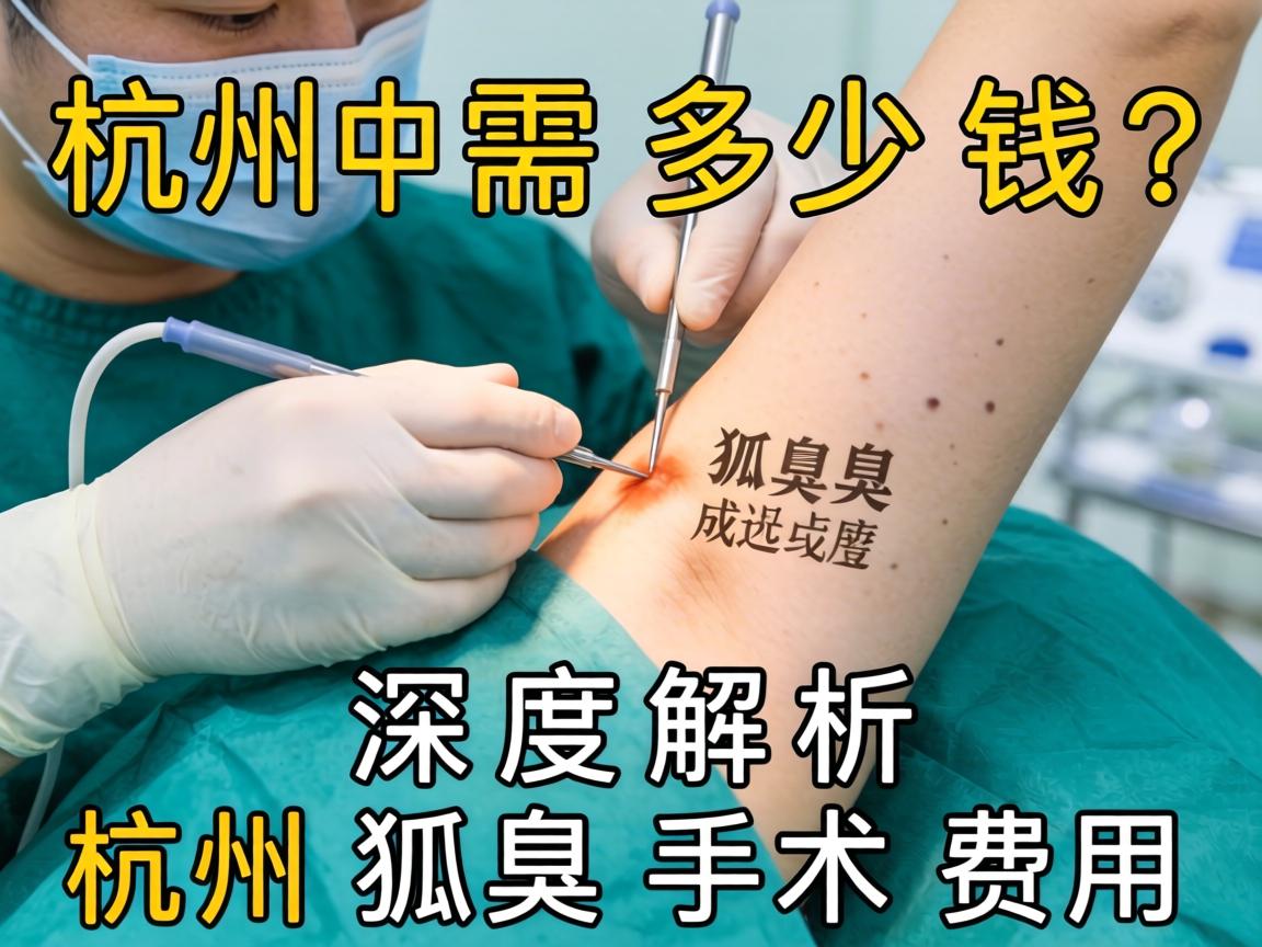 杭州狐臭手术需多少钱？深度解析杭州狐臭手术费用