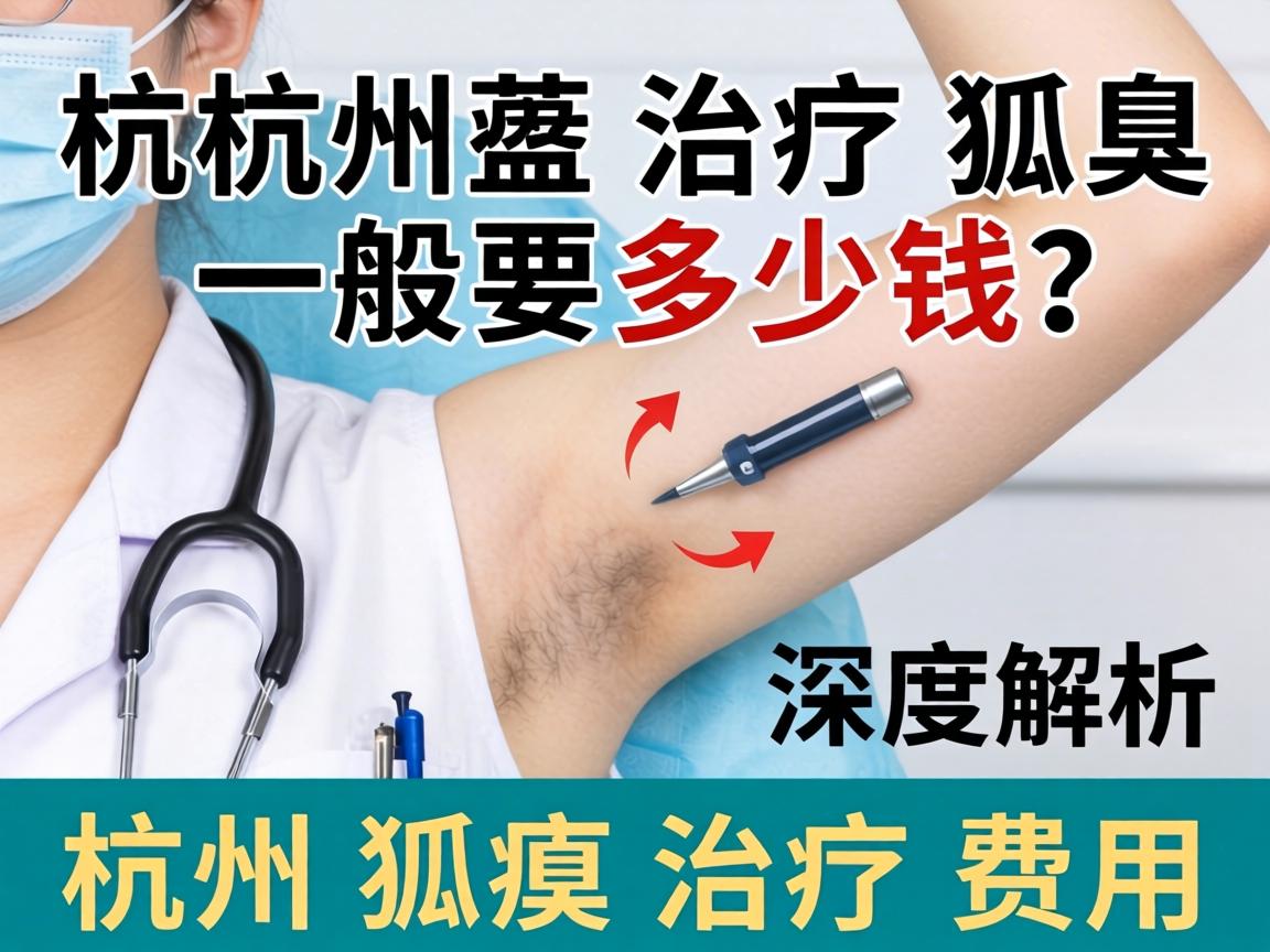 杭州治疗狐臭一般要多少钱？深度解析杭州狐臭治疗费用